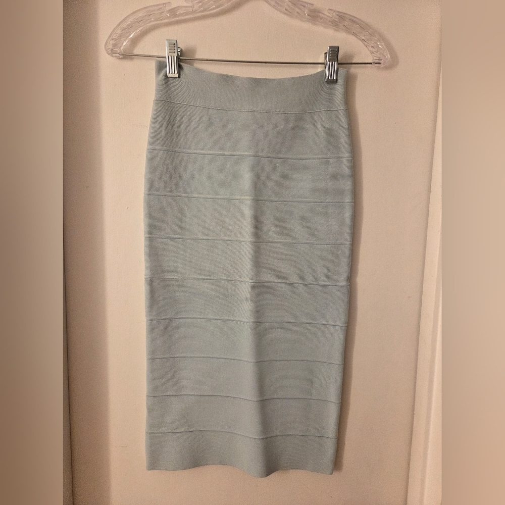 BCBGMaxAzria Light Blue Pencil Skirt